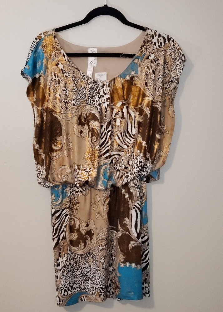 Animal print dress